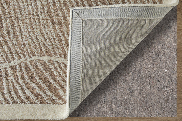 Rectangle/5' x 8'/Taupe/Ivory