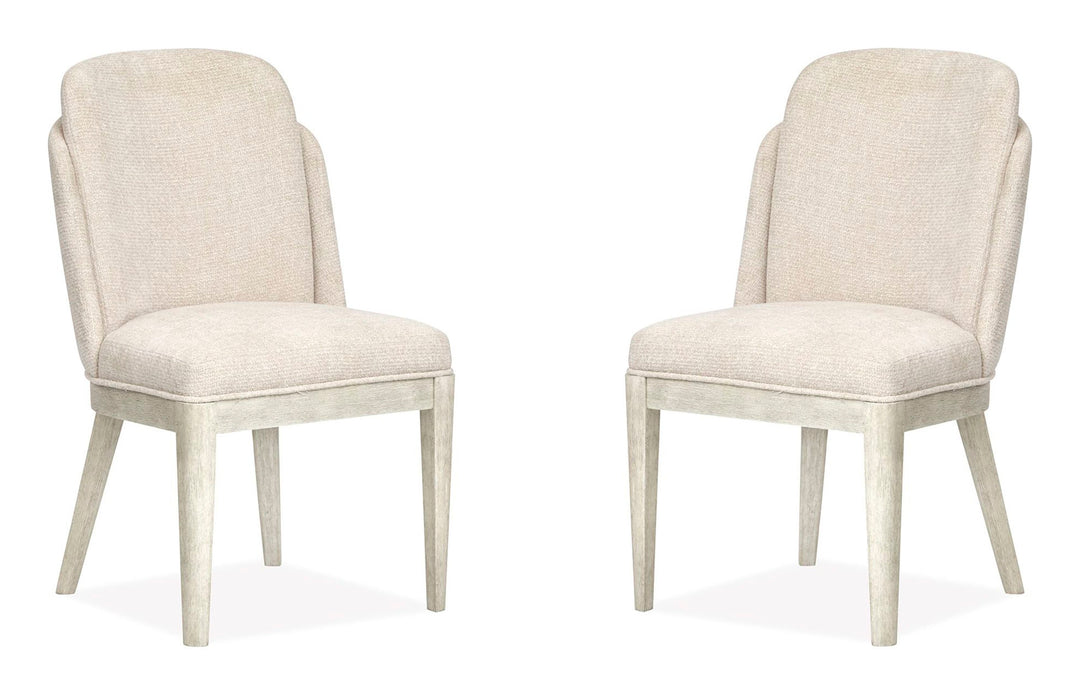 Lorelei Misty Cloud Upholstered Host Chair - Set of 2 - D5893-66