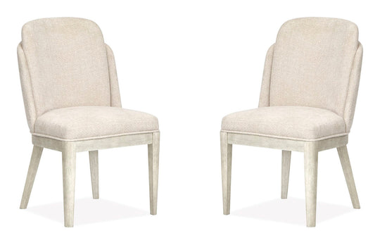 Lorelei Misty Cloud Upholstered Host Chair - Set of 2 - D5893-66