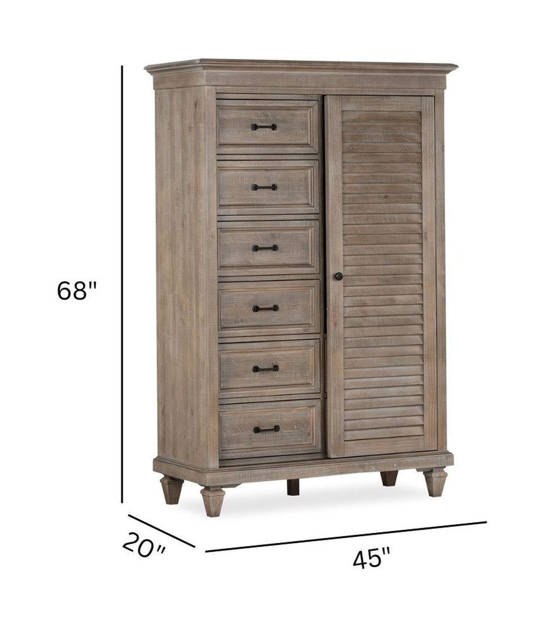 Lancaster Dovetail Grey Gentleman'S Chest - B4352-32