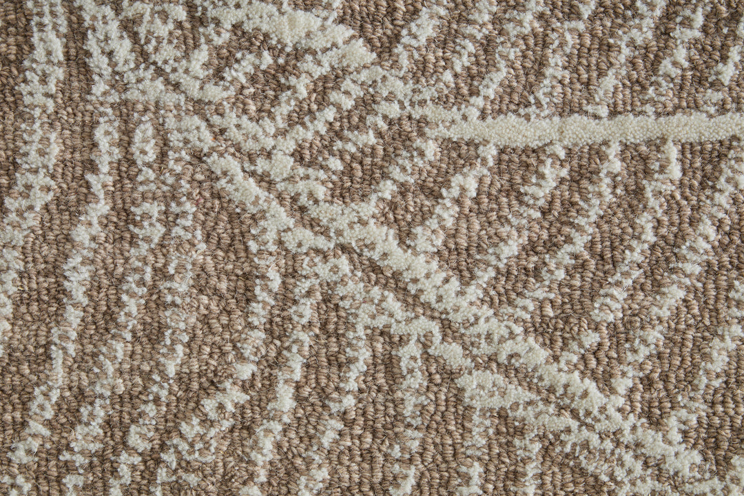 Rectangle/5' x 8'/Taupe/Ivory