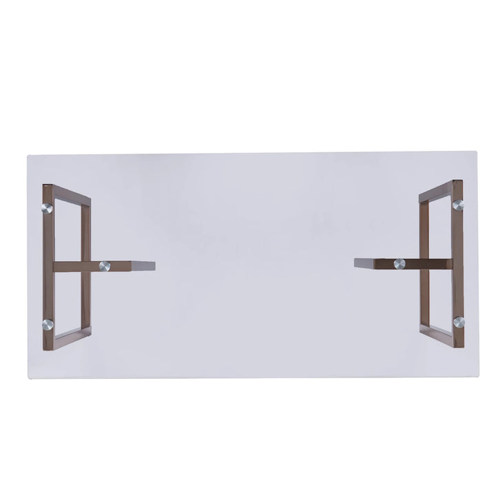 Holly & Martin Haxor Writing Desk - Midcentury Modern Style - Champagne - AmericanHomeFurniture