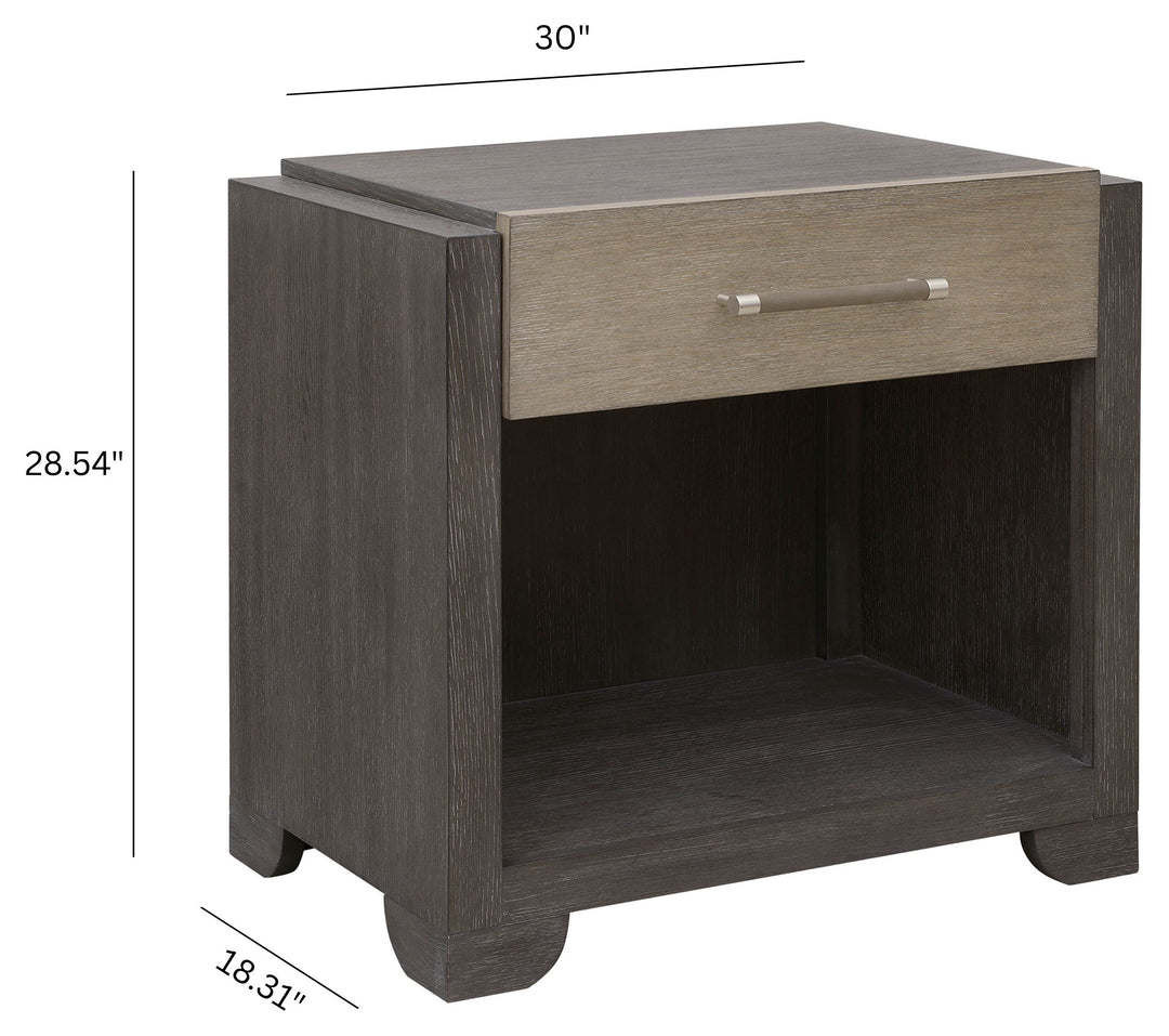 Anderson Park Moose Trail And Frontier Brown Open Nightstand - P402141
