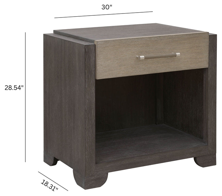 Anderson Park Moose Trail And Frontier Brown Open Nightstand - P402141