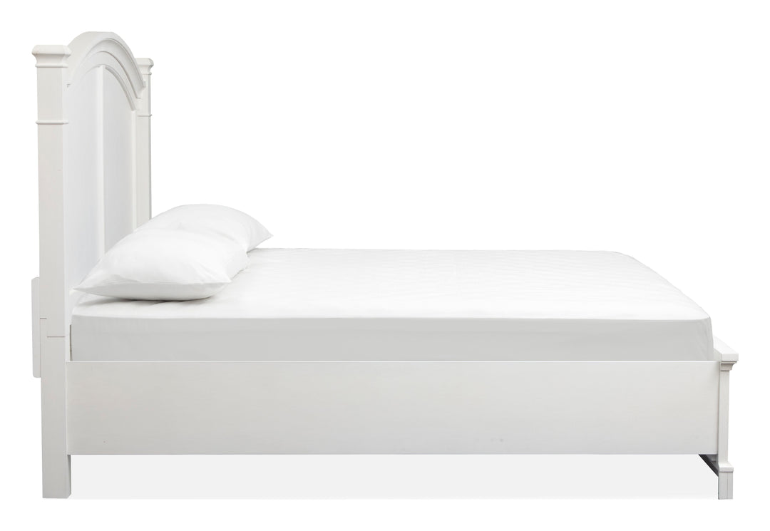 Kingston Whisper White And Cerused Nutmeg Queen Panel Storage Bed - B6407-54A