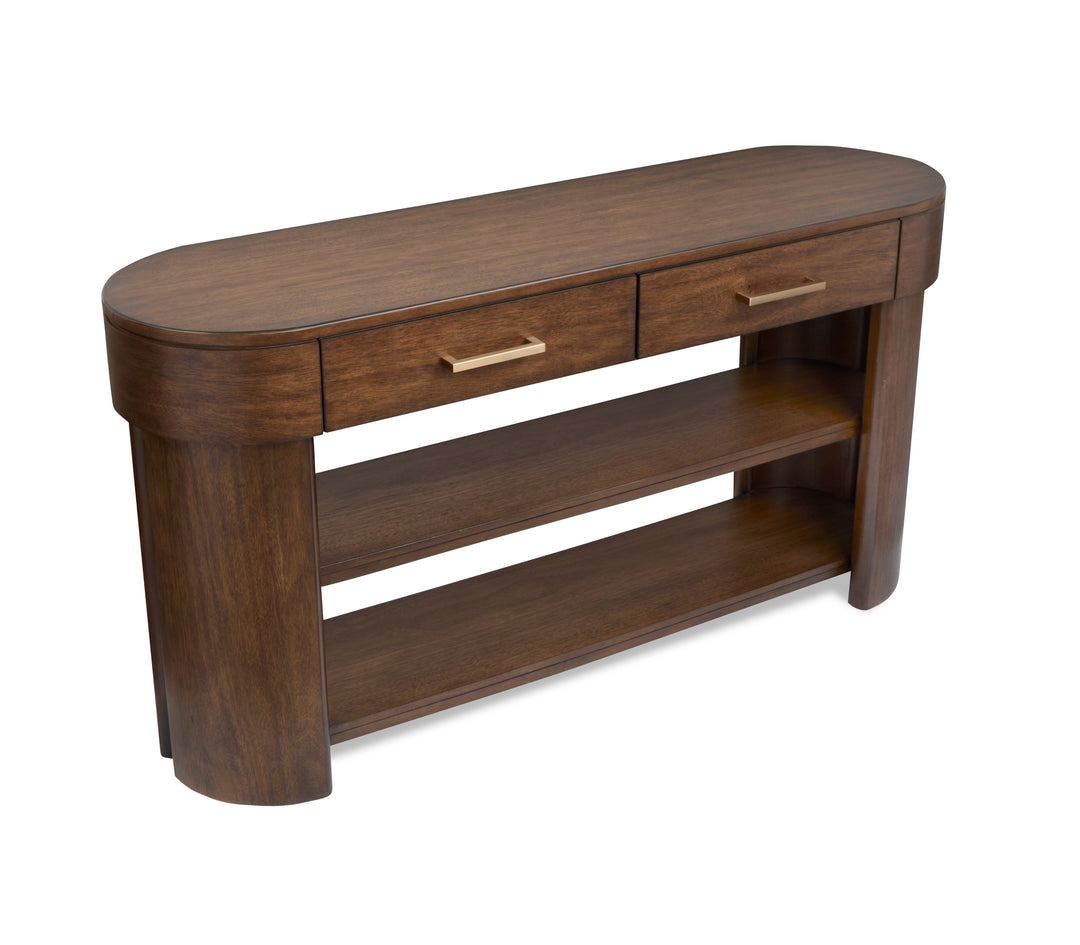 Holloway Toasted Almond Oval Sofa Table - T6501-77