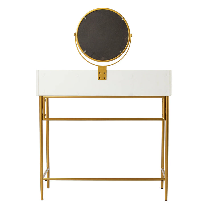 Derald Vanity Table w/ Mirror - AmericanHomeFurniture