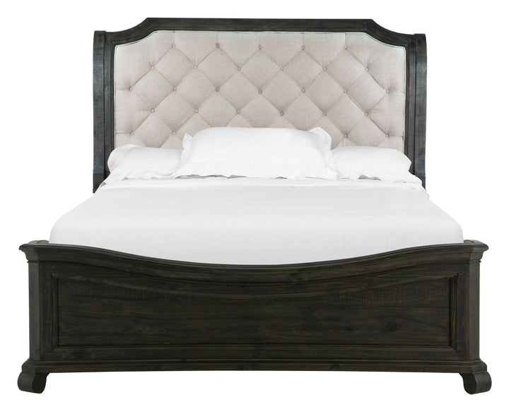 Bellamy Peppercorn Queen Sleigh Bed - B2491-53B