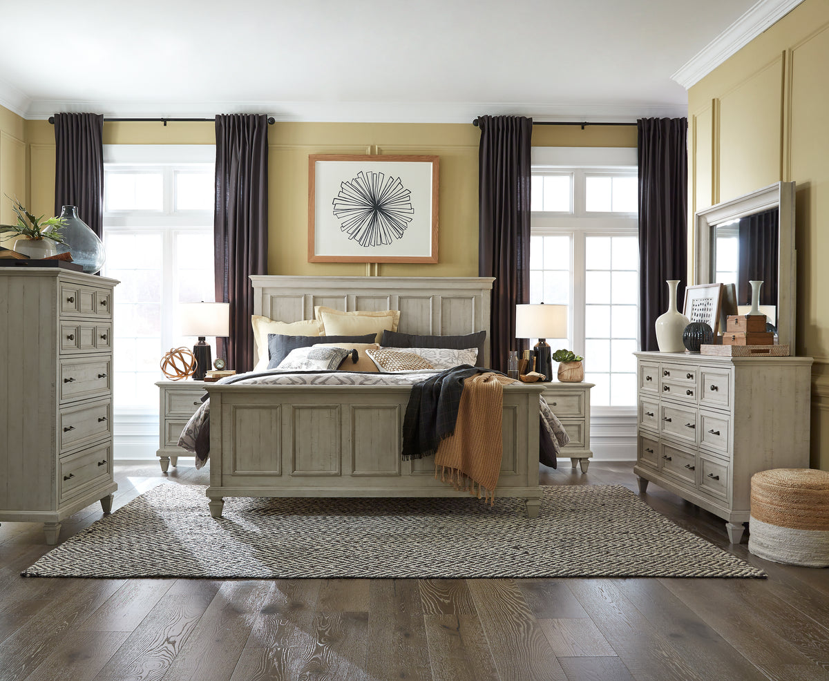 Newport Alabaster King Panel Bed - B5430-64