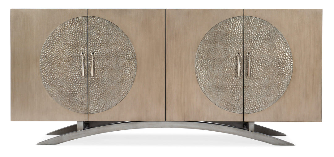 American Home Furniture Hooker Furniture Melange Nolita Four Door Entertainment Console