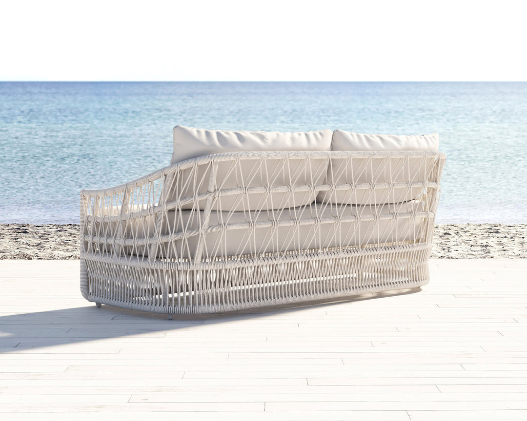 Dana Rope Sofa in Canvas Skyline w/ Self Welt