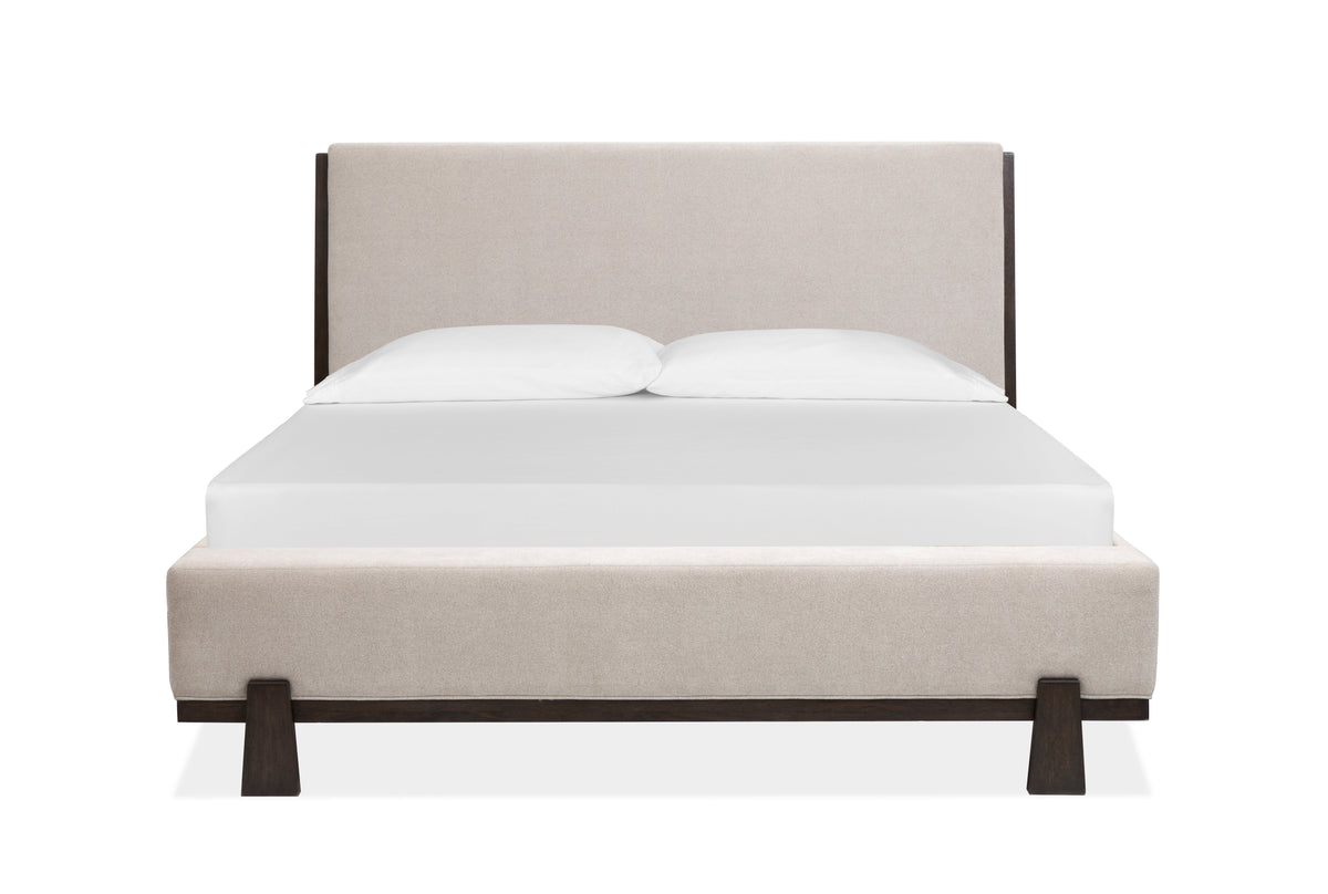 Tauren Coffee Bean King Upholstered Panel Bed - B6434-65