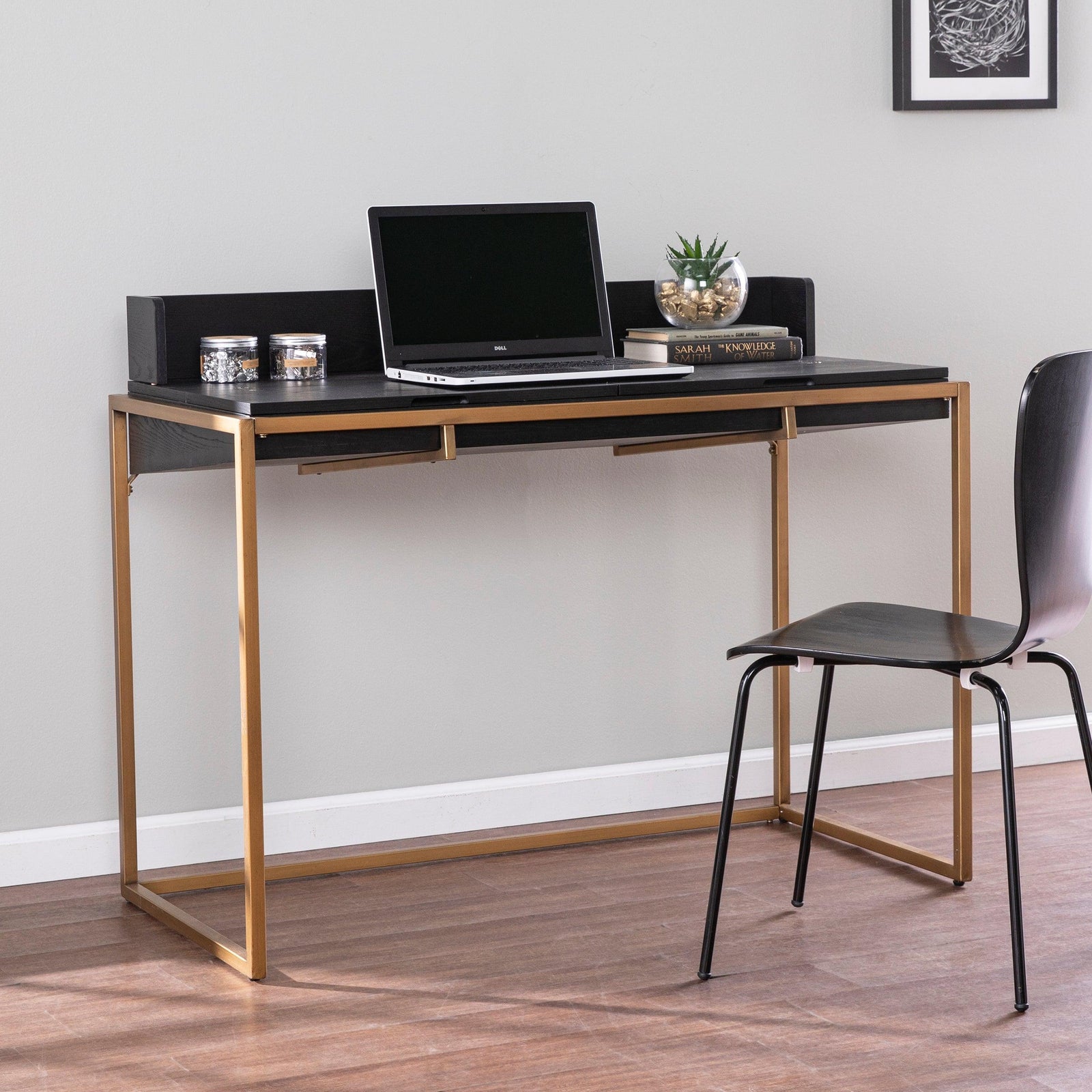 SEI Furniture Caldlin Flip-Top Desk w/ Storage DESKS