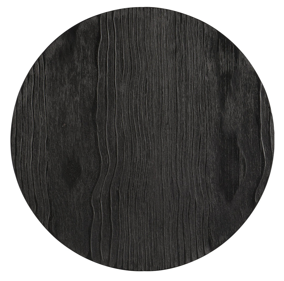 American Home Furniture Hooker Furniture Chapman Shou Sugi Ban Side Table