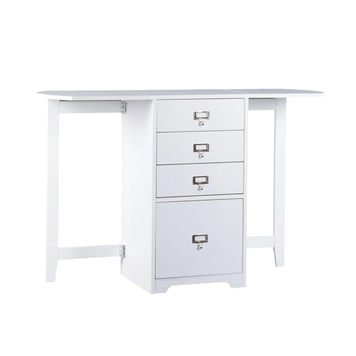 Drop-Leaf Desk w/ Storage - AmericanHomeFurniture