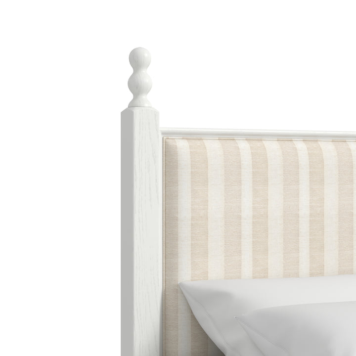 Haven QN Uph Finial Bed