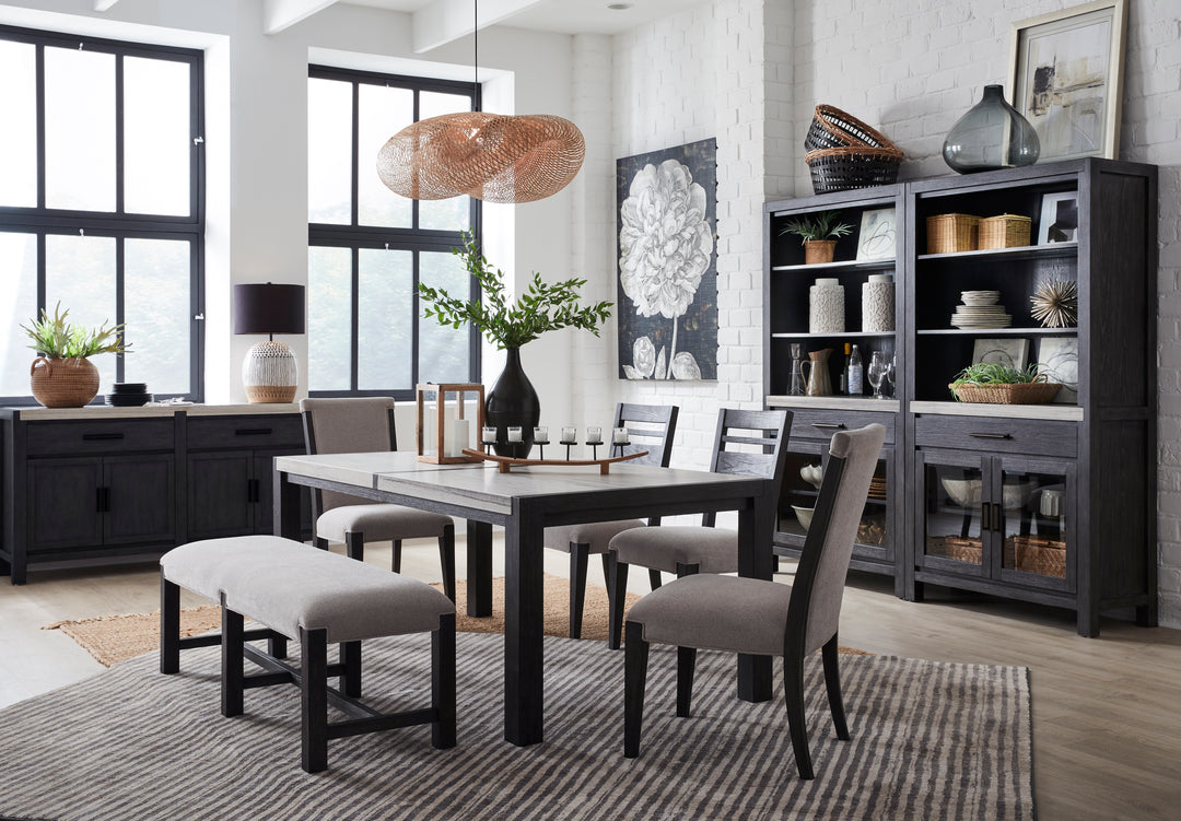 Plum Creek Ravenwood Black Rectangular Dining Table - D5990-20