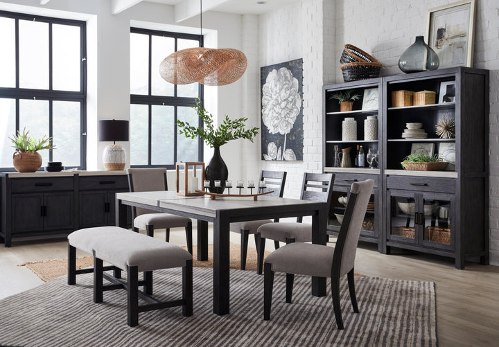 Plum Creek Ravenwood Black Rectangular Dining Table - D5990-20