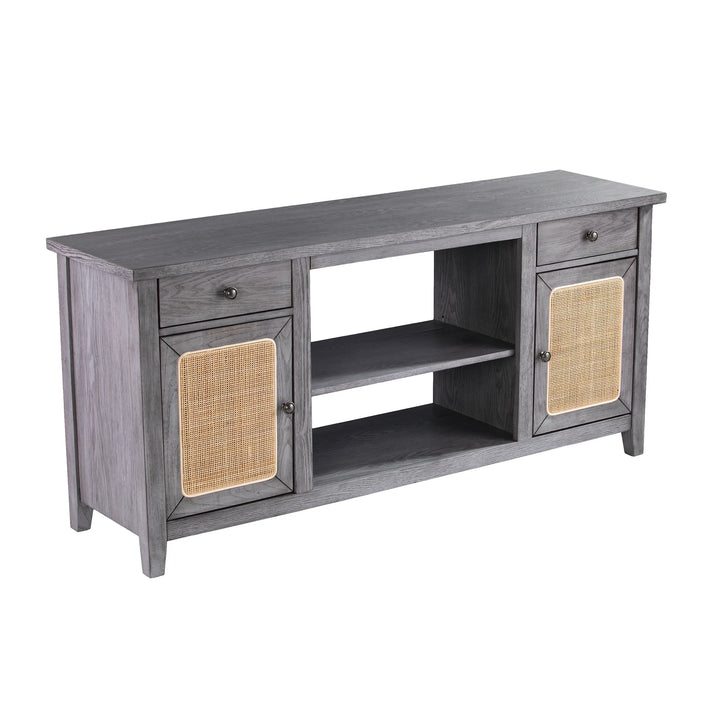 Edderton Media Console w/ Storage - AmericanHomeFurniture
