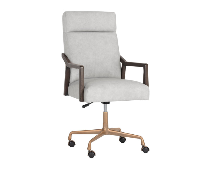 Brown - Saloon Light Grey Leather
