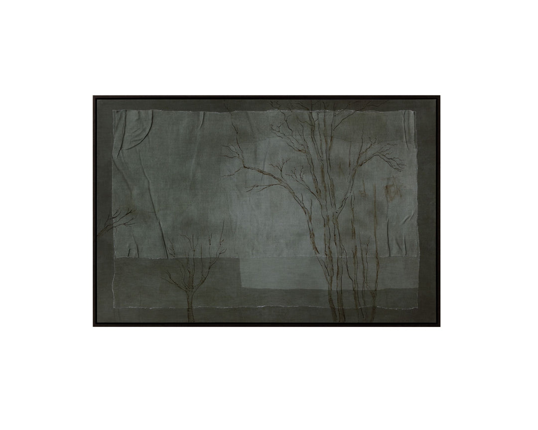 60" X 40" - Brown Floater Frame - Green