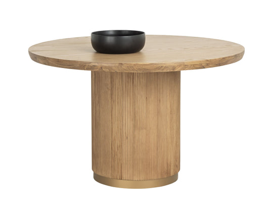 Round - Rustic Oak - 48"
