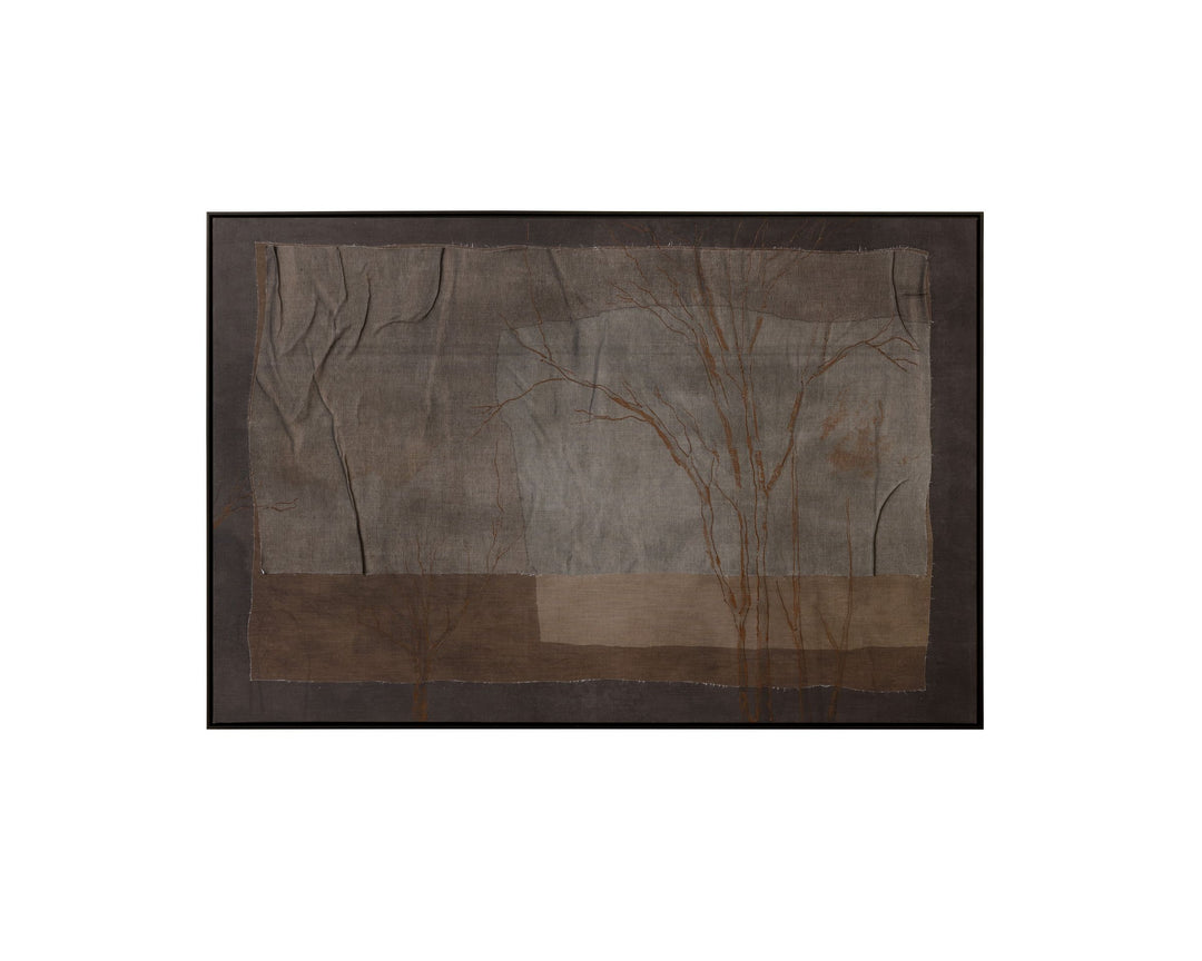 60" X 40" - Black Floater Frame - Brown