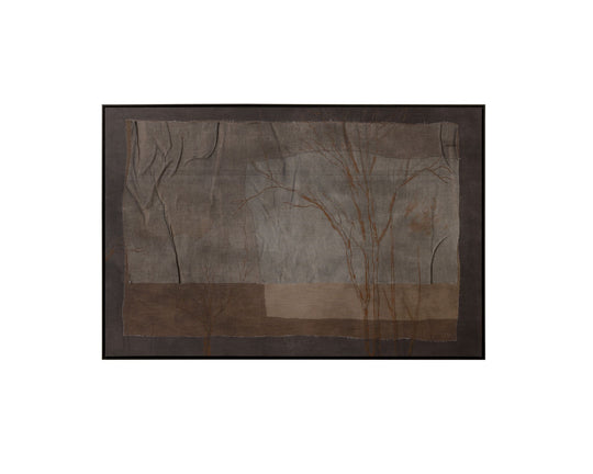60" X 40" - Black Floater Frame - Brown