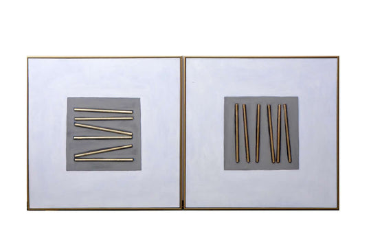 48" X 48" - Gold Floater Frame