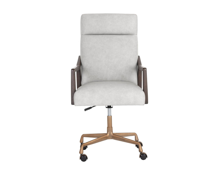 Brown - Saloon Light Grey Leather