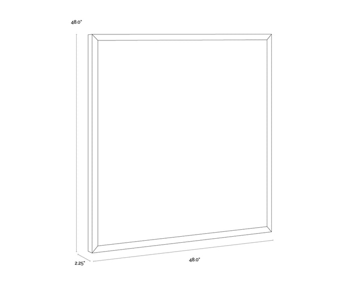 48" X 48" - Black Floater Frame