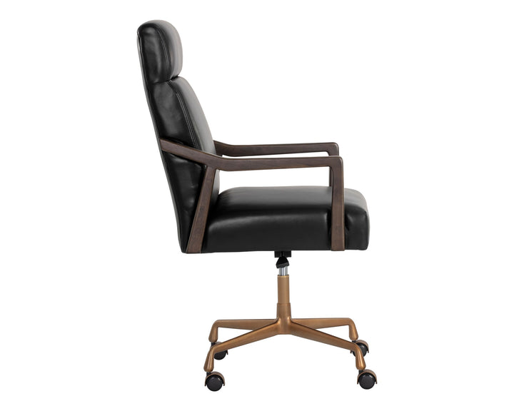 Brown - Cortina Black Leather