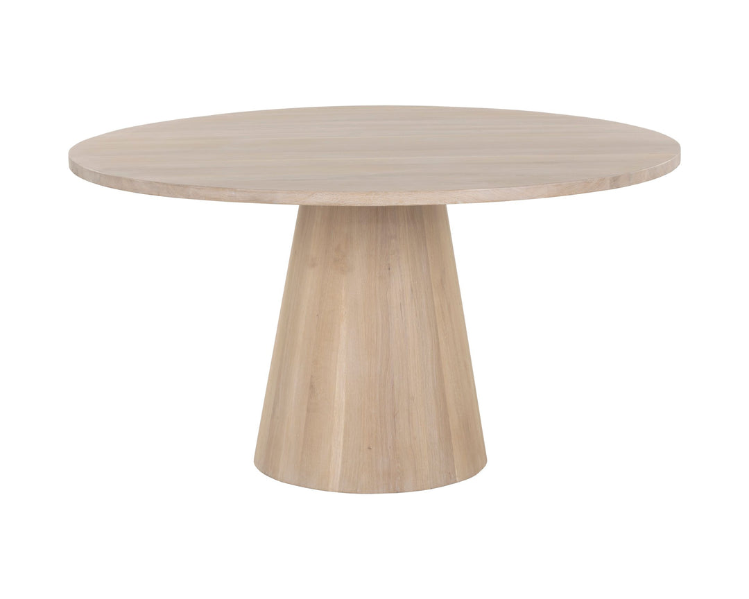 Round - Light Oak - 54"
