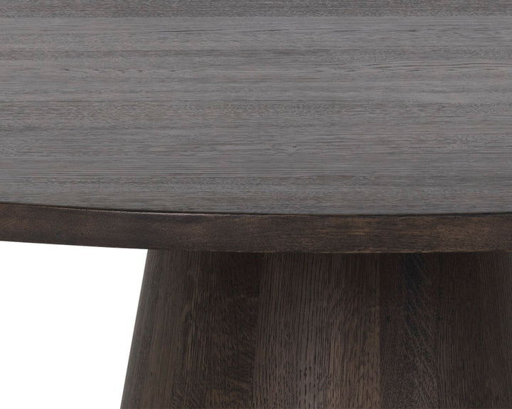 Round - Brown Oak - 54"