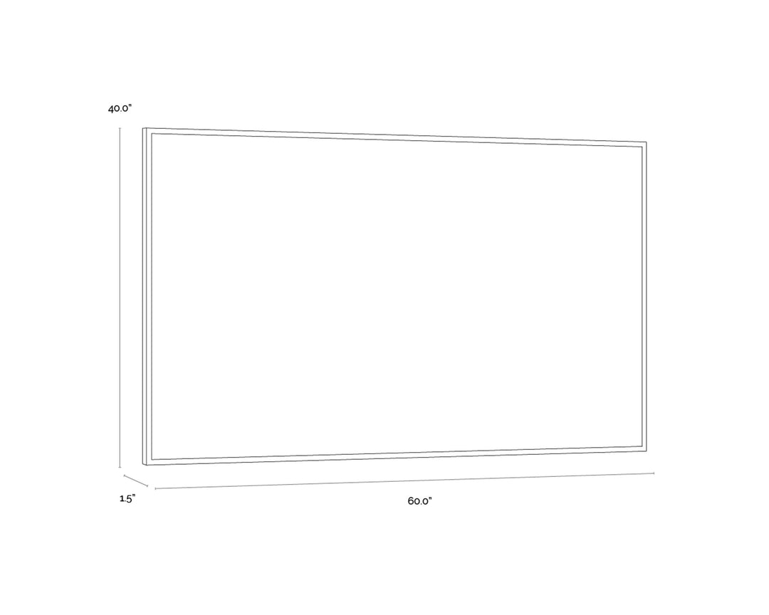 60" X 40" - Natural Floater Frame