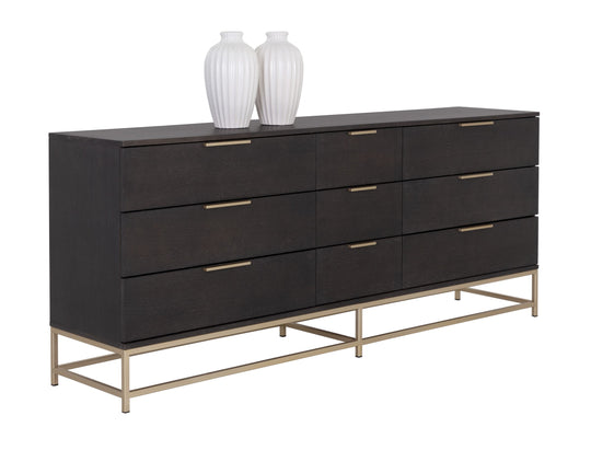 Large - Gold - Charcoal Grey
