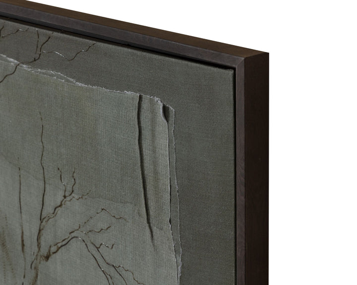 60" X 40" - Brown Floater Frame - Green