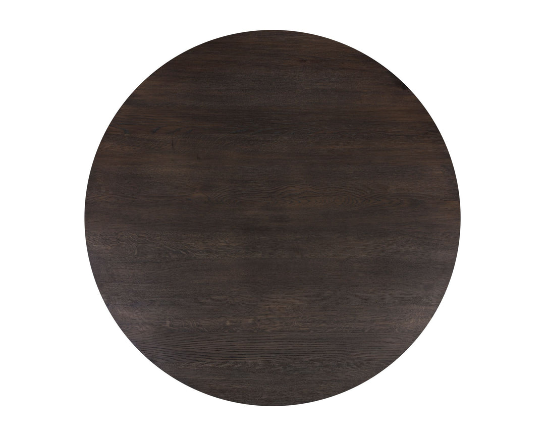 Round - Brown Oak - 54"