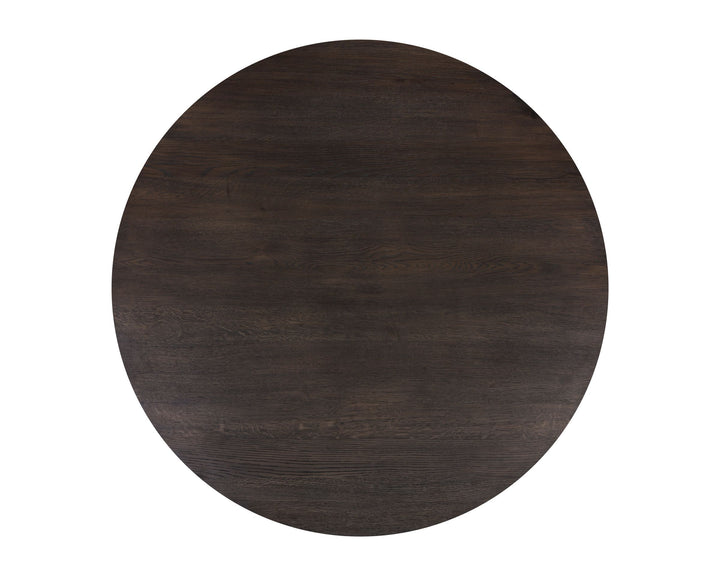 Round - Brown Oak - 54"