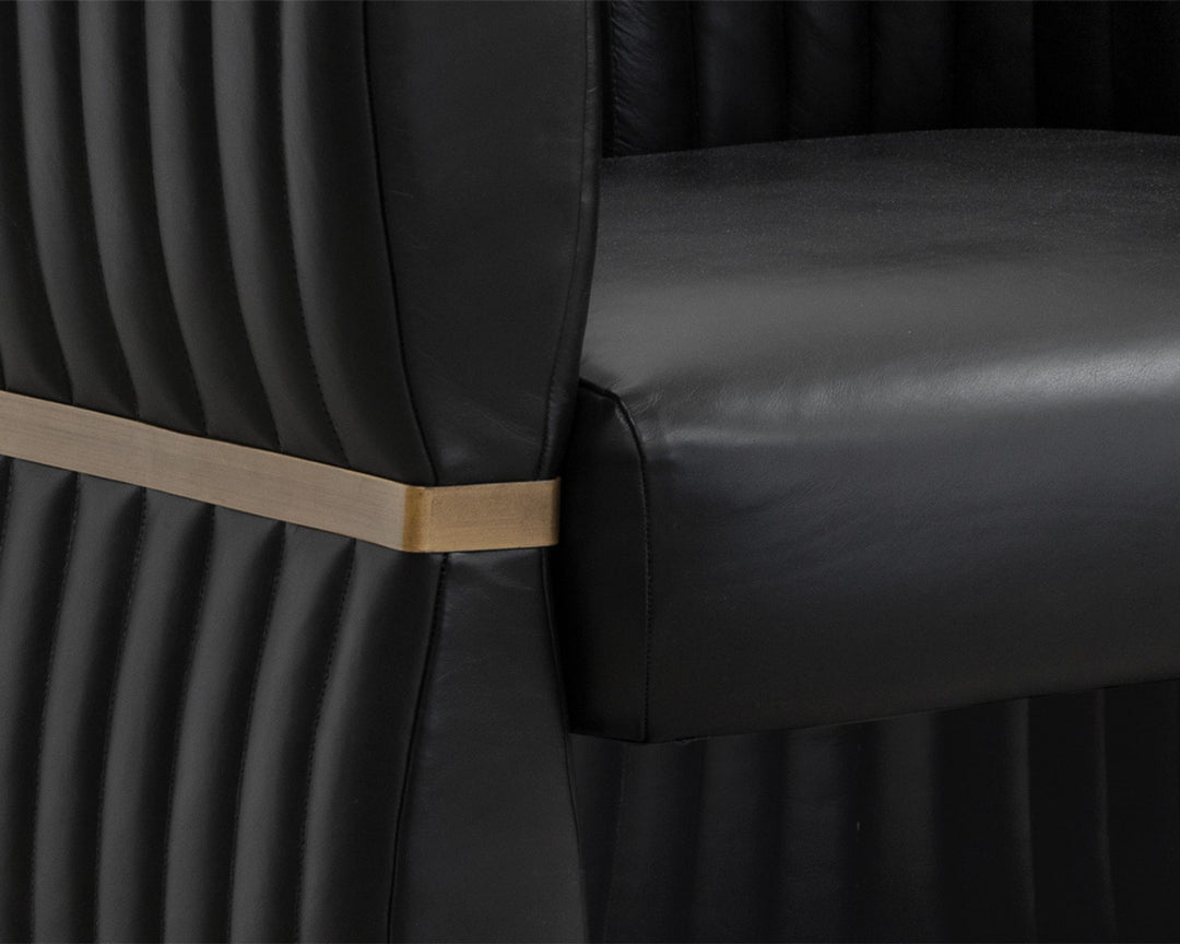 Vintage Black Night Leather