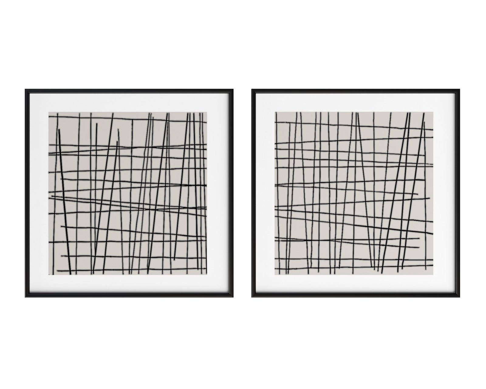 48" X 48" - Black Floater Frame
