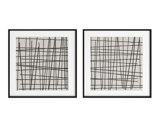 48" X 48" - Black Floater Frame