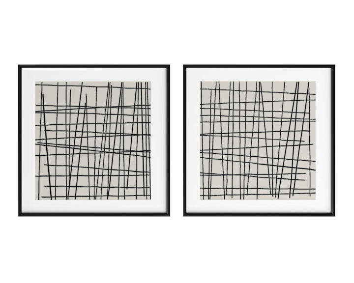 48" X 48" - Black Floater Frame