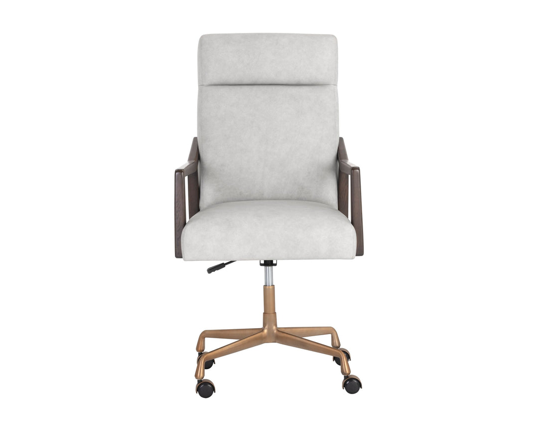 Brown - Saloon Light Grey Leather