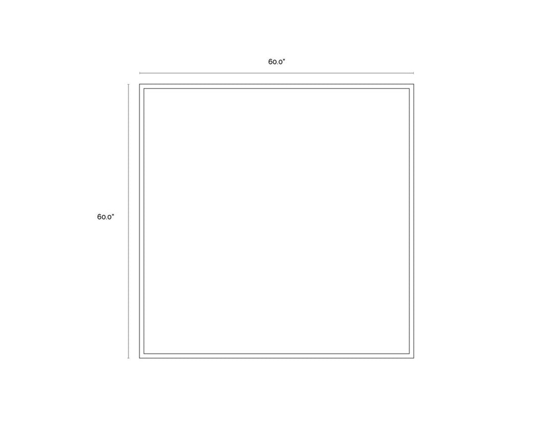 60" X 60" - Gold Floater Frame