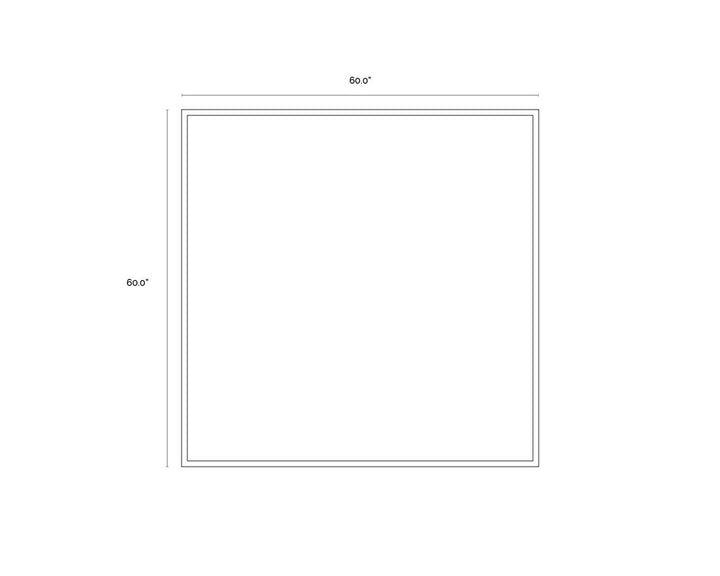 60" X 60" - Gold Floater Frame