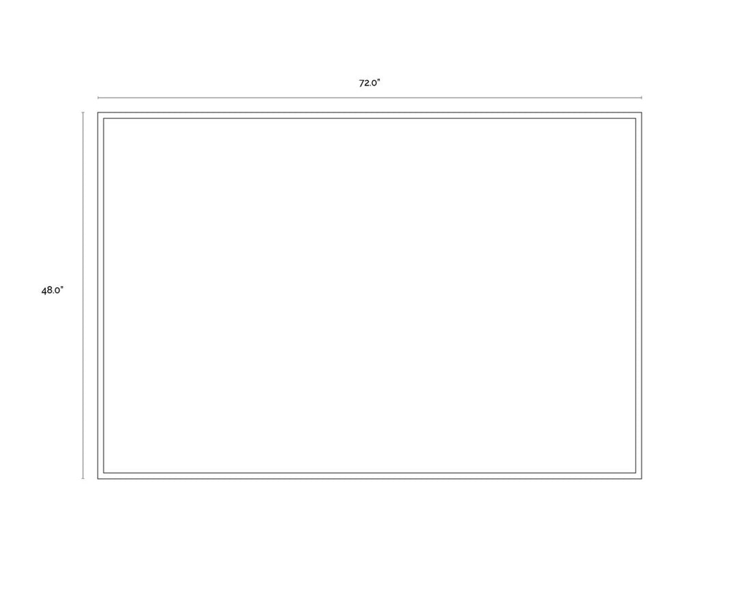 72" X 48" - Charcoal Frame