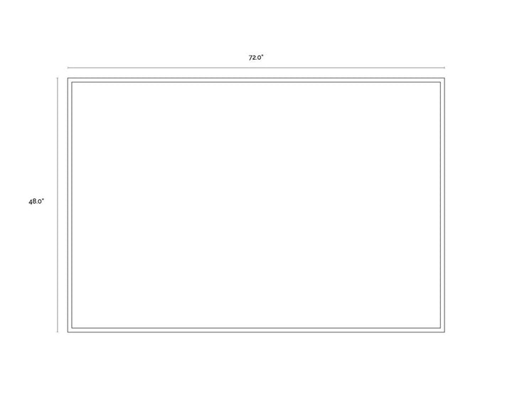 72" X 48" - Charcoal Frame