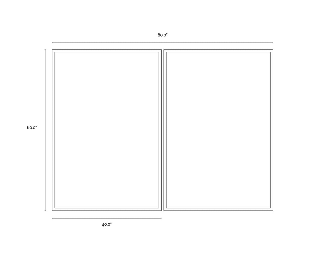 40" X 60" - Charcoal Floater Frame
