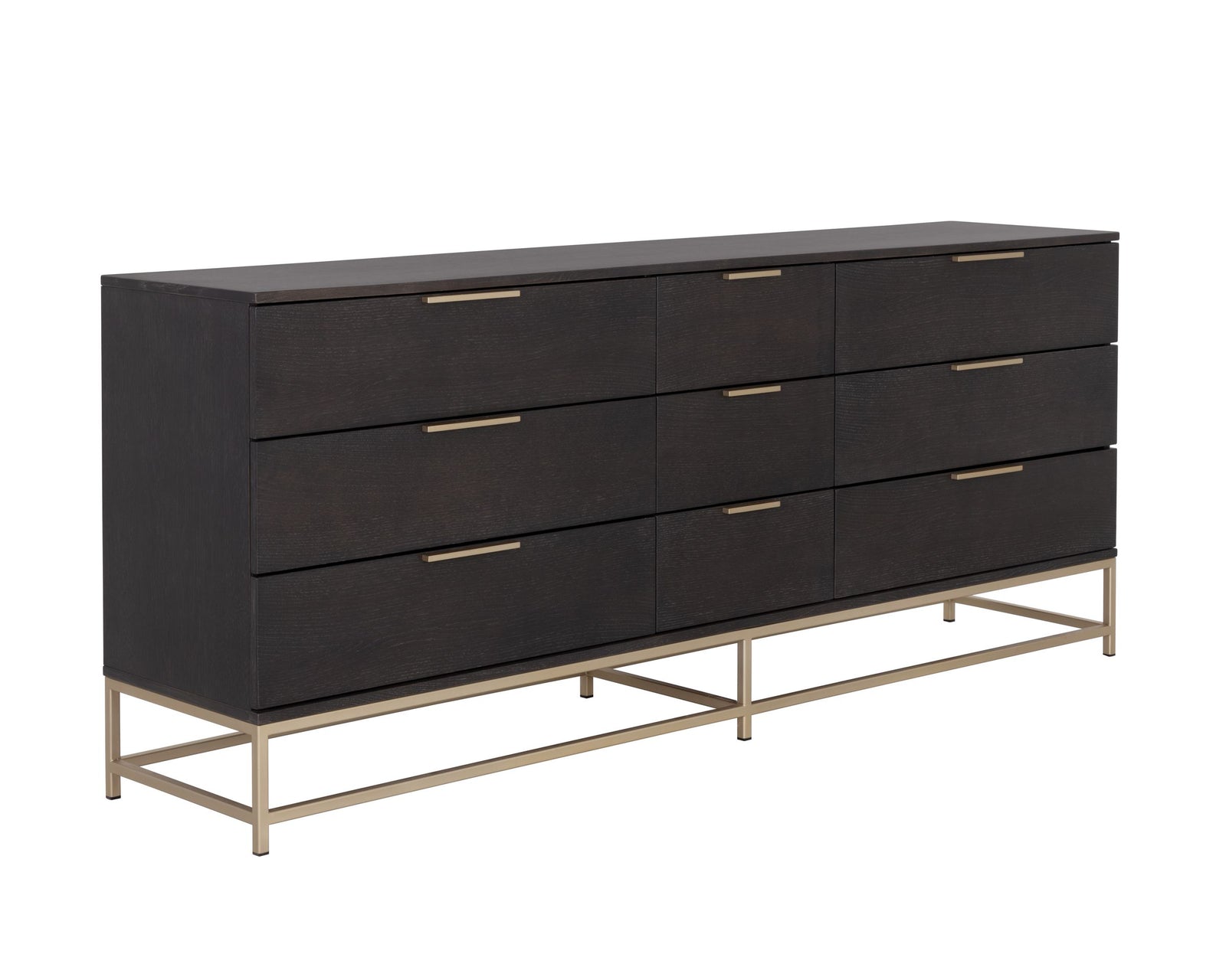 Large - Gold - Charcoal Grey
